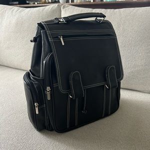 Genuine leather medium backpack